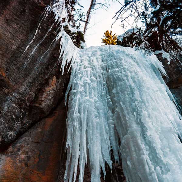 Frozen Waterfall Hike