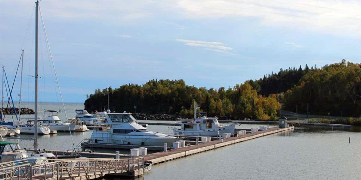 silverbay yachts, sailboats and fishing boats at silver bay mn marina